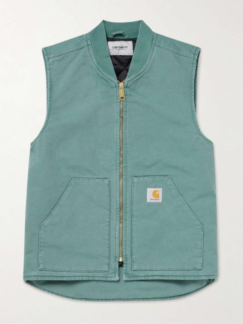 Carhartt Logo-Appliquéd Cotton-Canvas Gilet
