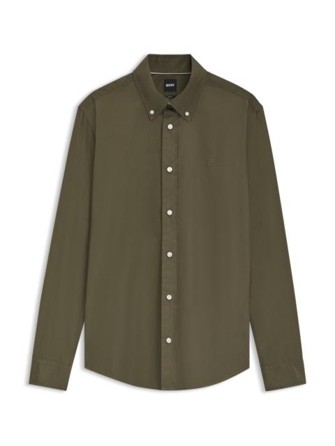 BOSS SLIM-FIT SHIRT IN SOFT-TOUCH COTTON POPLIN