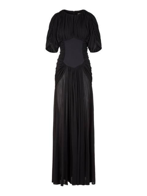 HEIRLOME Micka Gathered Maxi Dress black