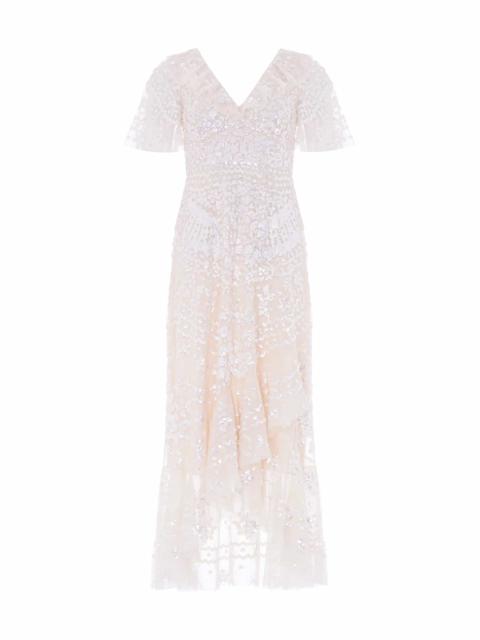 Needle & Thread Anais Sequin Frill Ankle Gown
