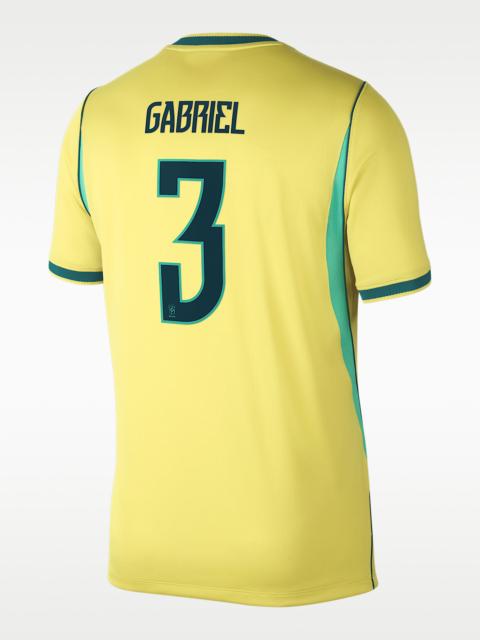 Nike Gabriel Magalhães Brazil National Team 2026 Stadium Home Men's Nike Dri-FIT Soccer Jersey