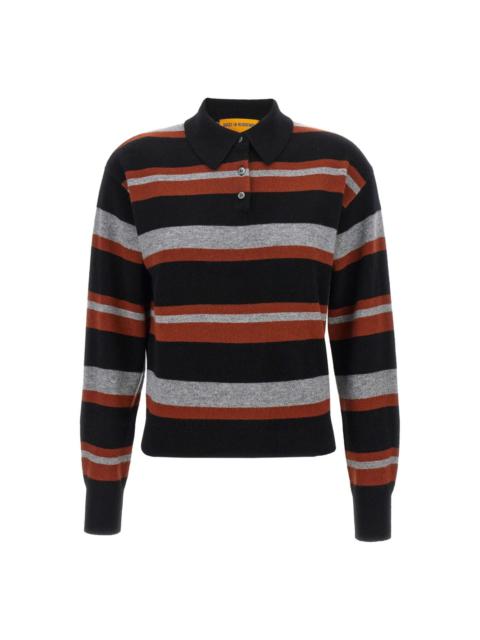 Collegiate stripe polo shirt