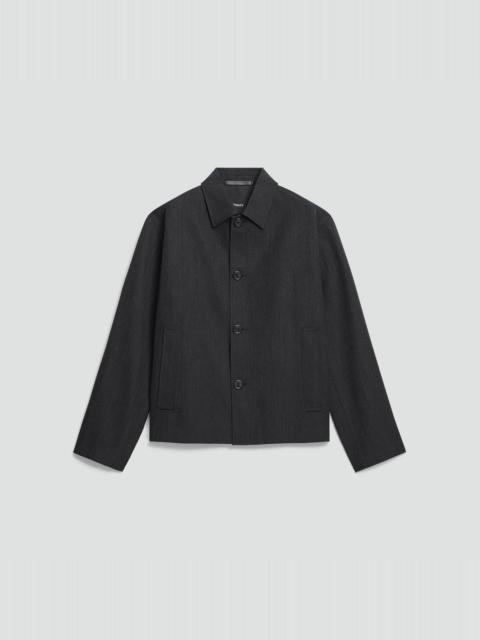 Theory Boxy Jacket in Twill Blend