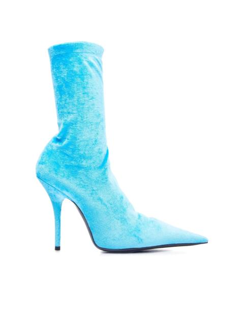 BALENCIAGA velvet ankle boots