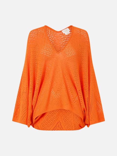 CAMILLA RELAXED V NECK KNIT TOP