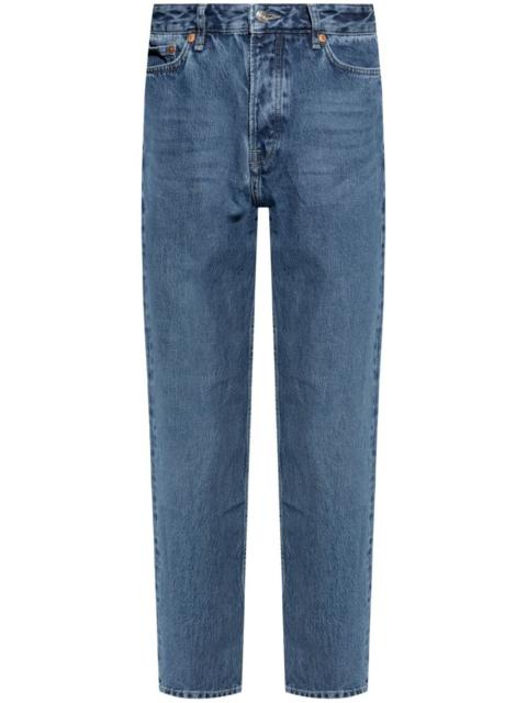 SAMSØE SAMSØE logo-patch straight-leg jeans