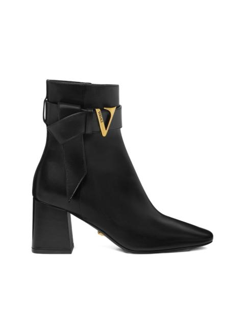VERSACE 70mm leather boots