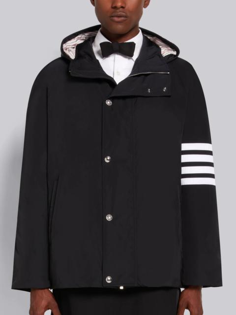 Thom Browne Black Poly Twill 4-Bar Football Sideline Parka