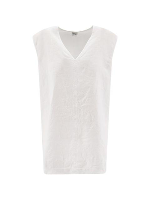 Aspesi V-neck linen top