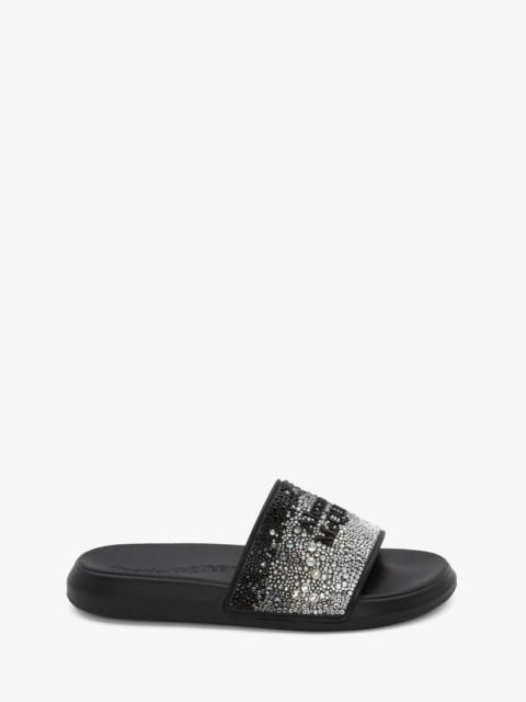 Alexander McQueen Pool Slide in Black