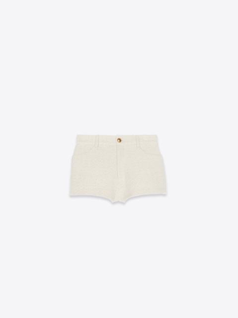 SAINT LAURENT shorts in tweed