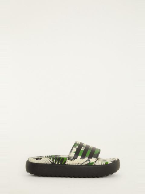 FARM RIO Adidas Adilette Platform Toucan Wings Green