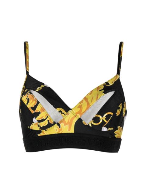 Barocco-print crop top