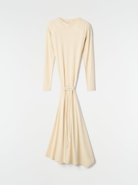 Lemaire FLUID LONG-SLEEVE DRESS IN SILKY JERSEY CREPE