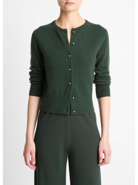 Vince Metal-Button Wool & Cashmere-Blend Cardigan
