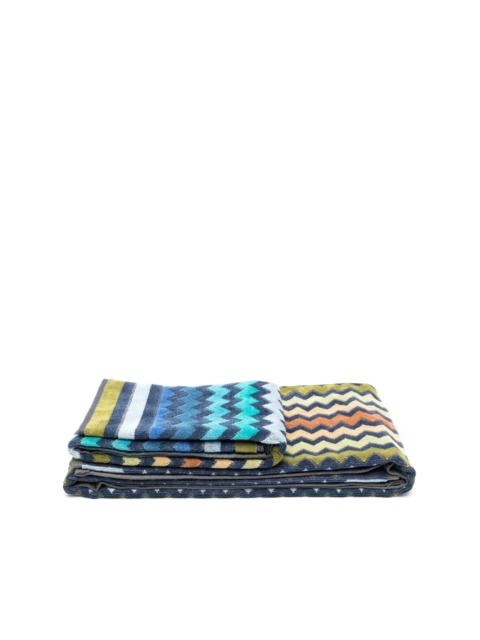 Missoni zigzag-print cotton bath towels