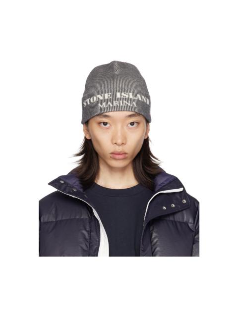 Stone Island Gray 'Marina' Beanie