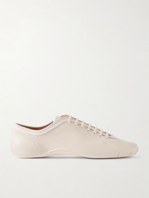 Dries Van Noten Leather sneakers Ecru