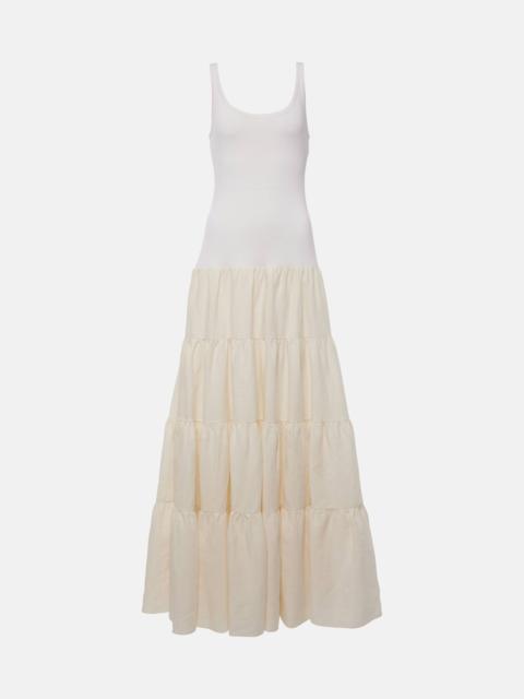 GABRIELA HEARST Pozas tiered linen maxi dress