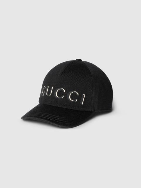 GUCCI Embroidered wool baseball hat