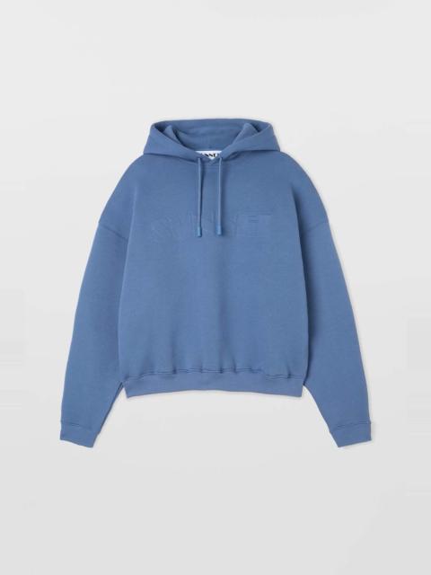 SUNNEI DOUBLE HOODIE / blue horizon
