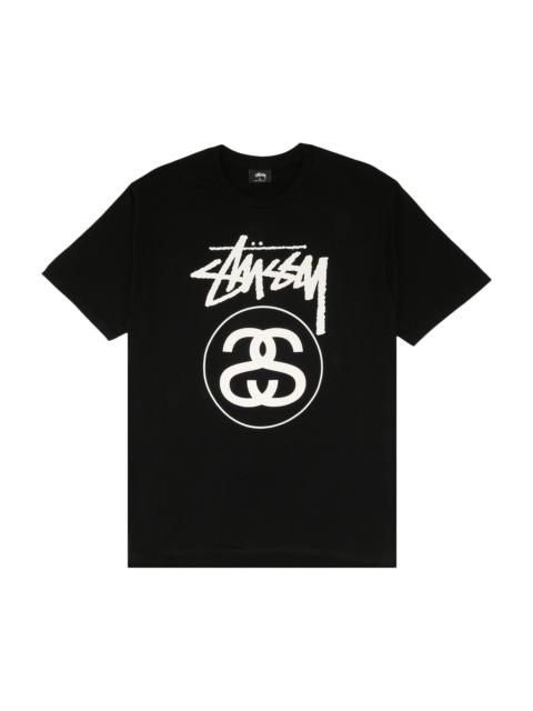 Stüssy Stussy Stock Link Tee '블랙 이름 *