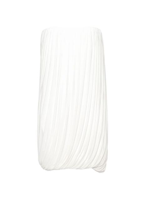 ALEX PERRY strapless draped mini dress