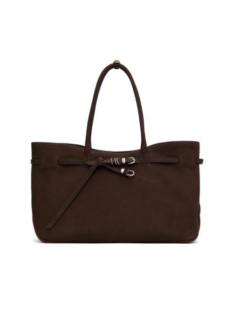 MARGESHERWOOD Brown Leather 'Grandma' Used Large Bag