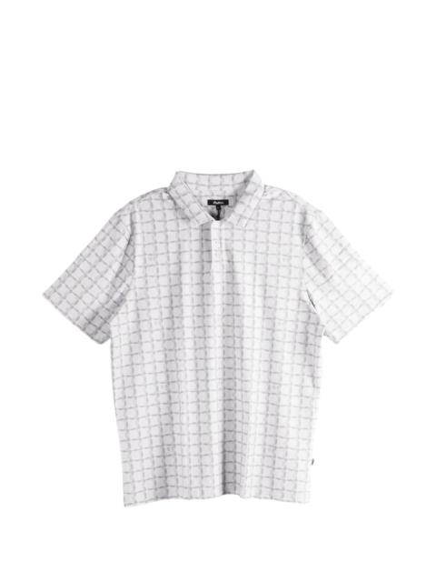 malbon Evergreen Performance Pique geometric-print polo shirt
