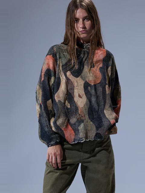 PRINTED OVERSIZED SWEATER