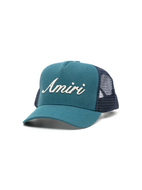 AMIRI logo-embroidered cotton cap