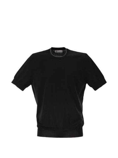 Brunello Cucinelli crew-neck ribbed short-sleeve T-shirt