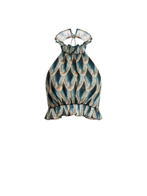 Agua by Agua Bendita Nardo Pluma Cropped Top