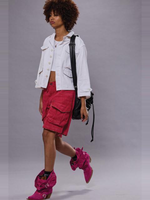 R13 MULTI POCKET BAGGY SHORT - VIVID RED