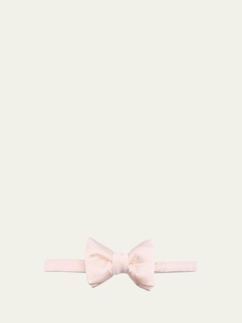 TOM FORD Men's Silk-Cotton Pre-Tied Bow Tie