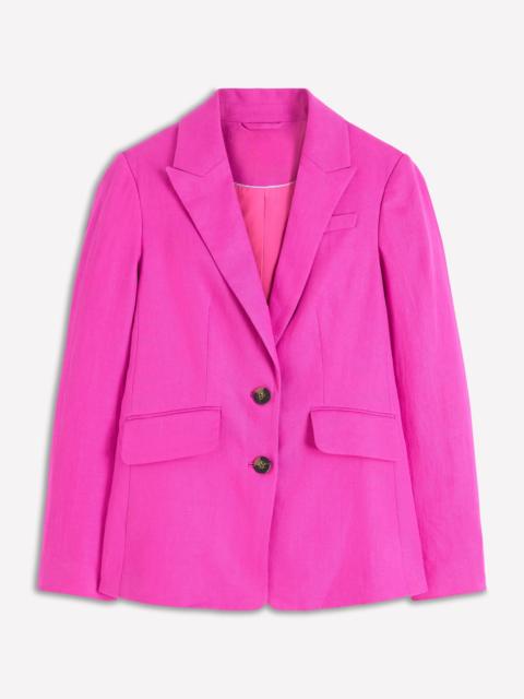 BODEN Stamford Linen Blazer-Passion Flower