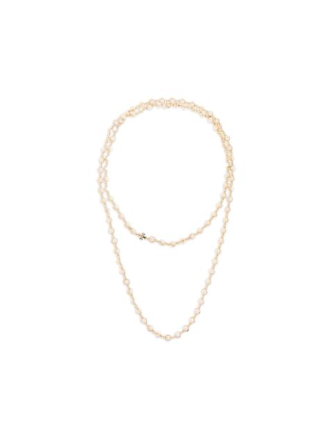 TORY BURCH beaded logo necklace