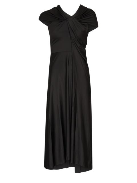 Victoria Beckham Cap Sleeve Draped Dress