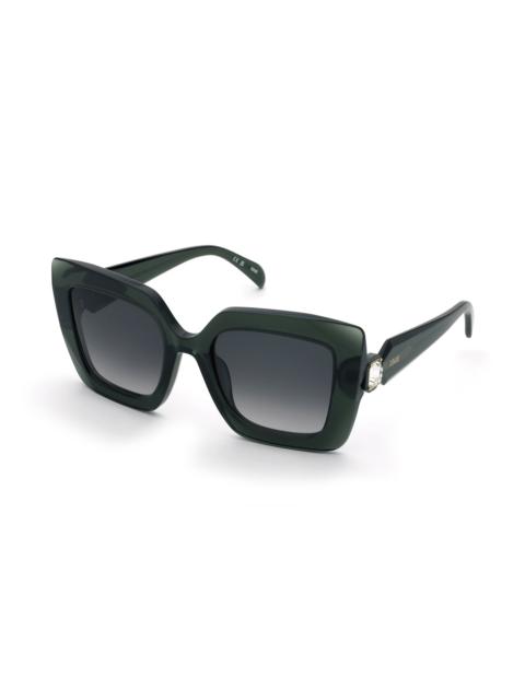 TOUS Green Sunglasses TOUS Faceted Stone