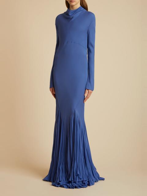 The Metin Dress in Blue Iris