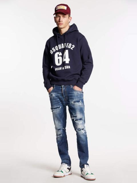 DSQUARED2 MEDIUM RIPPED WASH SKATER JEANS | REVERSIBLE