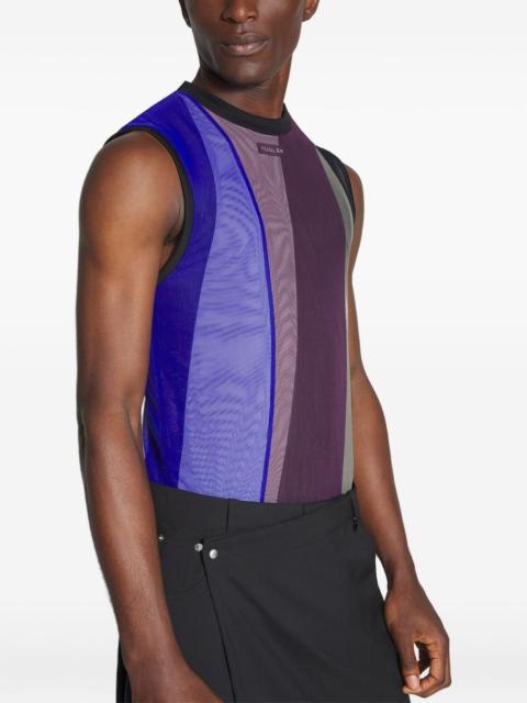 MUGLER panelled sleeveless tank top