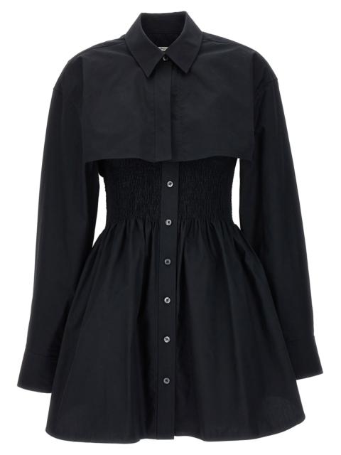 Smocked Mini Dresses Black