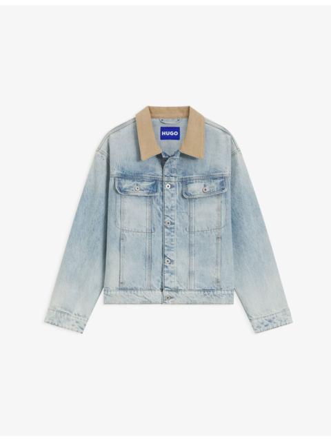 HUGO Faded-Wash Denim Jacket