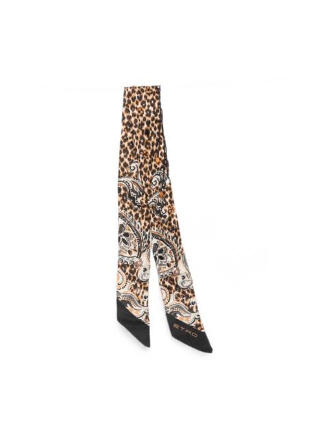 Etro Printed silk foulard