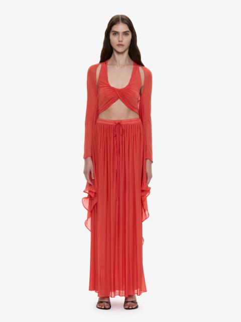 CHRISTOPHER ESBER Daya Cutaway Drawstring Dress