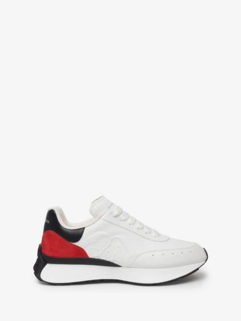 Alexander McQueen Men's Sprint Runner in Black/tulip