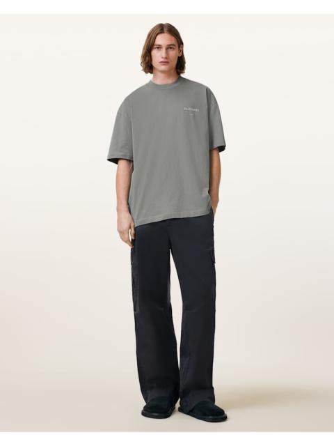 ALLSAINTS UNDERGROUND OVERSIZED CREW NECK T-SHIRT