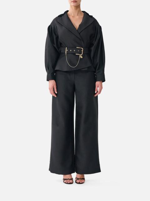 CAMILLA RELAXED TROUSER WITH BACK YOKE LEOPARD LIBERTINE