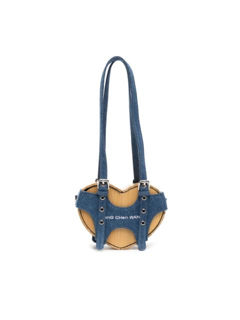 FENG CHEN WANG logo-embroidered heart bamboo bag